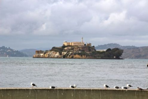 Birds Eye view of Alcatraz