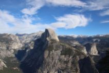 View from Glacier point of Half Dome