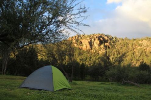 Home for the night at Warren Gorge