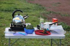 My Kitchen with whistling kettle, a complete car camping indulgence